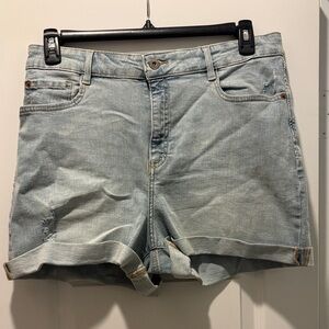 INC International Concepts Light Blue Jean Shorts